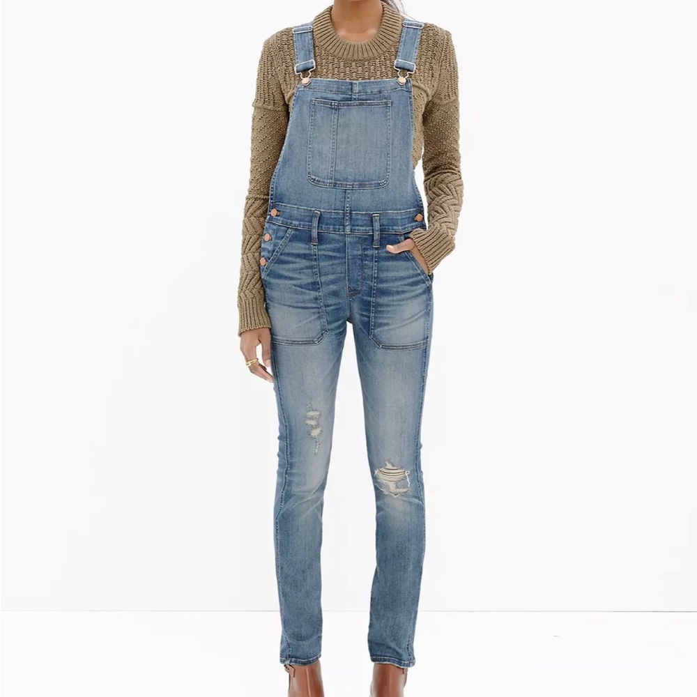 Madewell Skinny Overalls in Adrian Wash